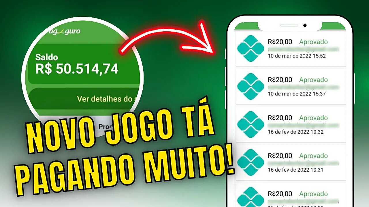 [LIBEROU $200 DE GRAÇA] Jogo que Ganha Dinheiro de Verdade no Pagbank e Já Pode Sacar NA HORA 🤑