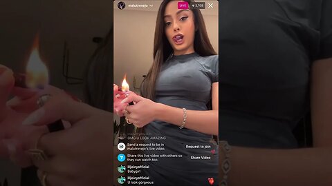 MALU TREVEJO IG LIVE: Malu Hits The Cha Cha To Chris Brown With Her Piercings Poking Out (05-02-23)