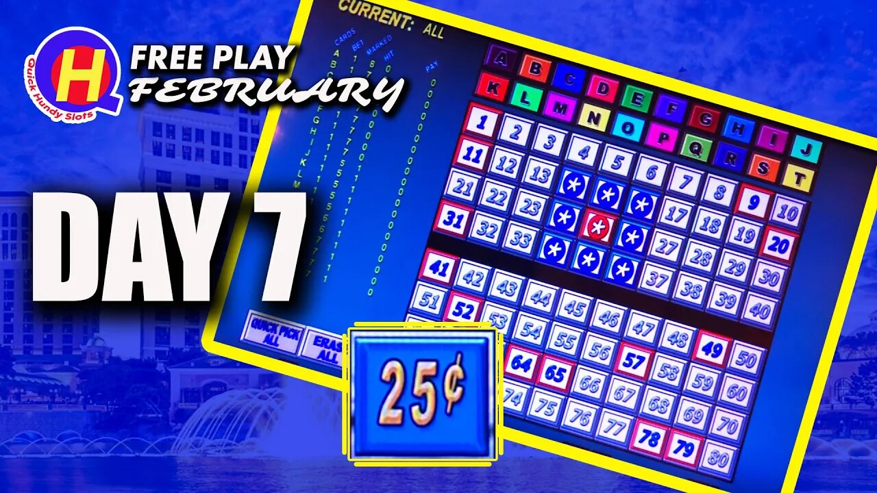 Free Play February Day 7: 25-Cent Multicard KENO #KENONATION