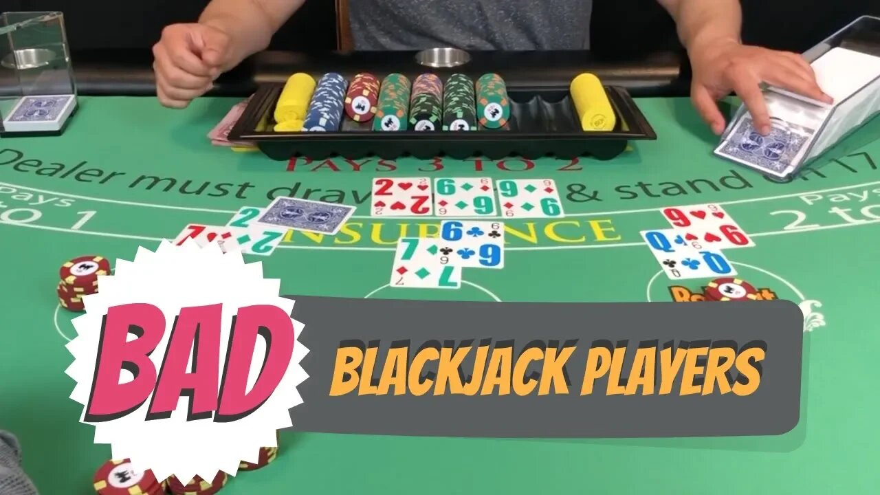 Bad Blackjack Table - Leave the table if the others play this bad - NeverSplit10s