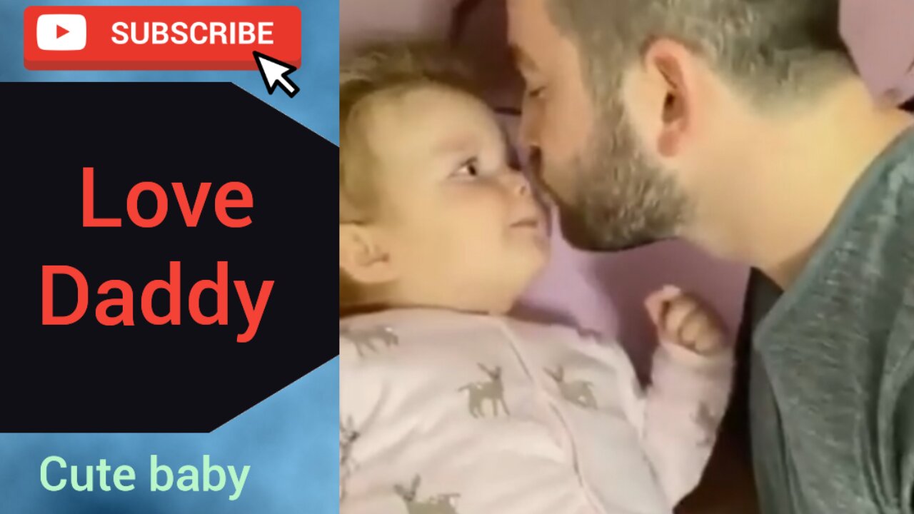 Love Daddy With Lovely Cute Baby