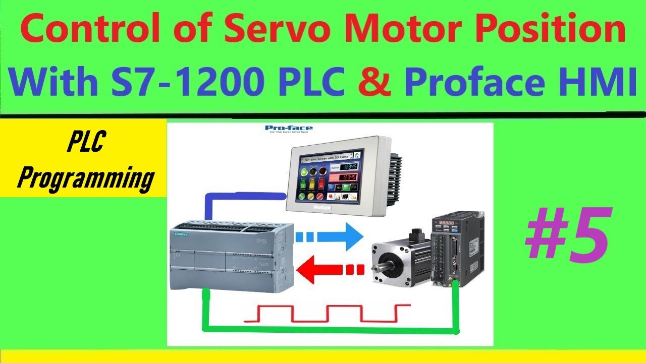 S0005 - Control of servo motor position with s7-1200 plc and proface hmi p5