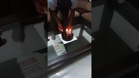 Birthday cake cutting. 🤩