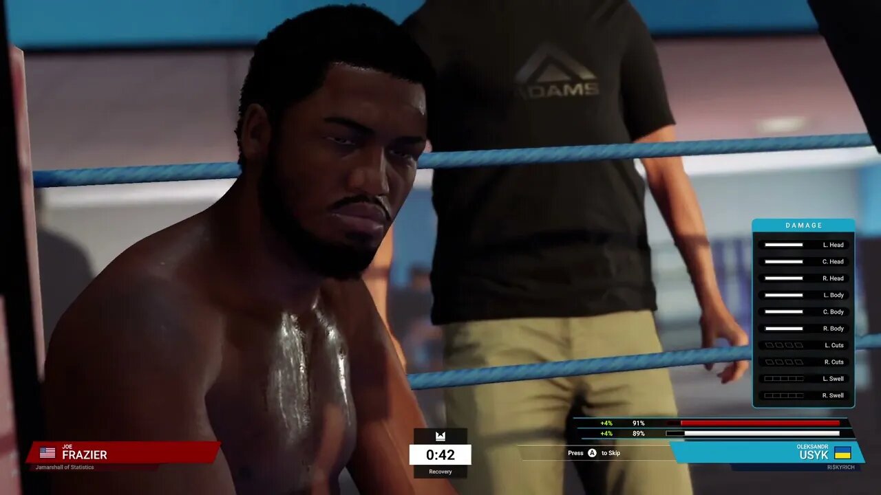 Undisputed Gameplay Joe Frazier vs. Oleksandr Usyk (Online Unranked)