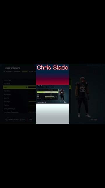 How To Create Chris Slade Madden 23 #shorts