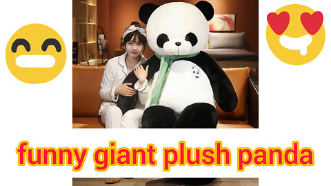 😱😳Giant plush panda animal