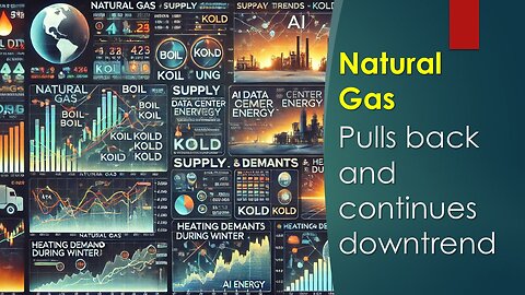 Natural Gas pulls back and continues downtrend