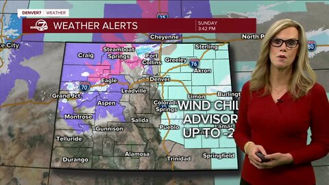 Dangerously cold for Monday morning, more snow