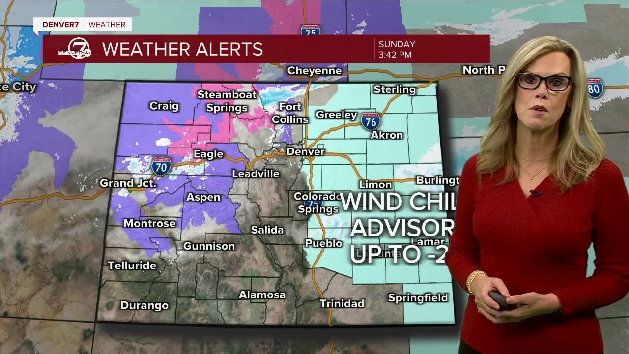 Dangerously cold for Monday morning, more snow