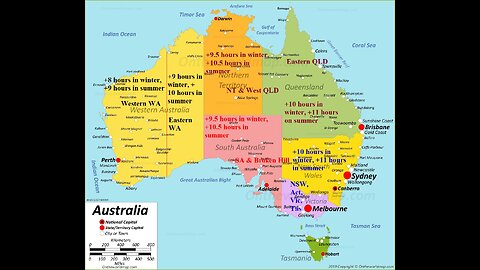 More sunrise and sunset times for QLD, NT and SA
