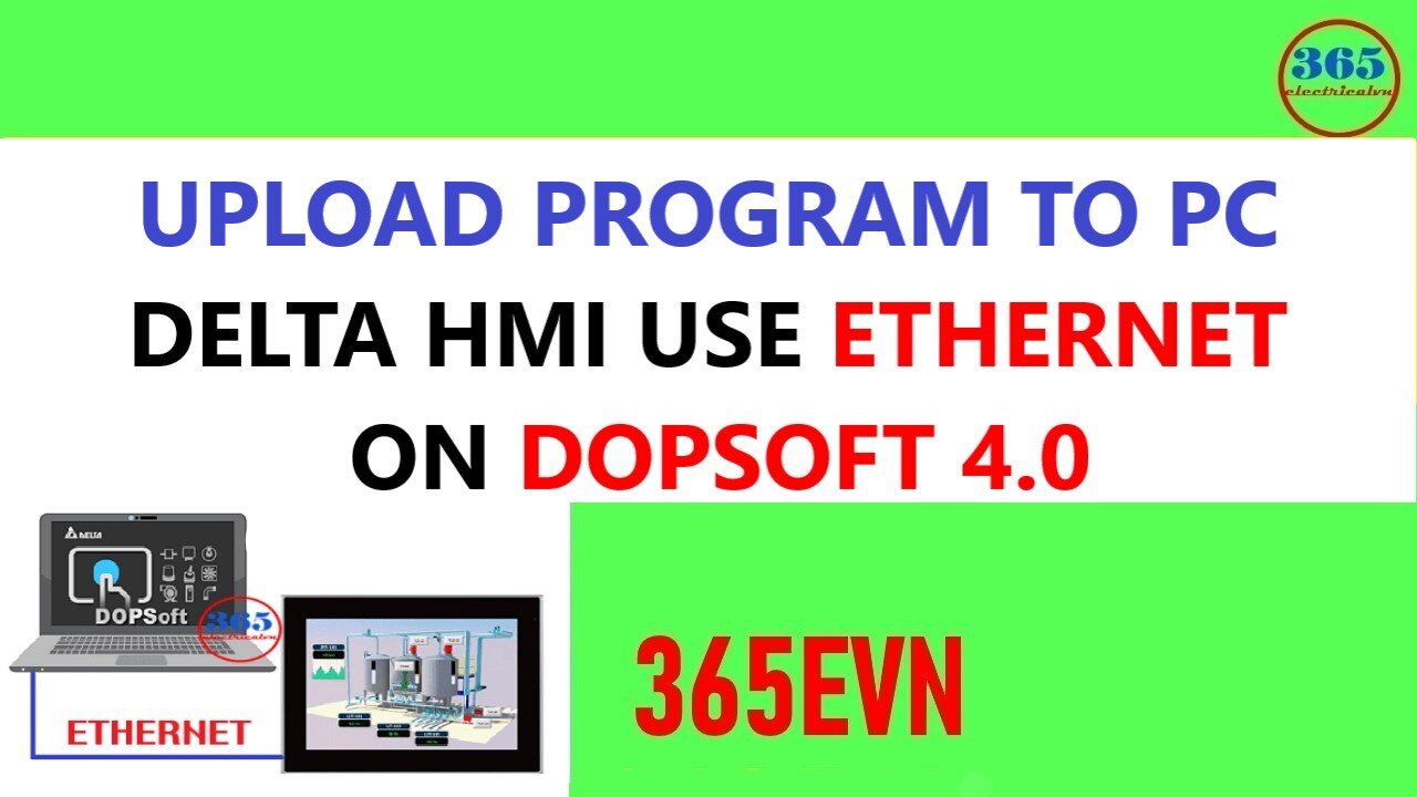 0024 - Upload delta hmi program to pc use dopsoft 4.00