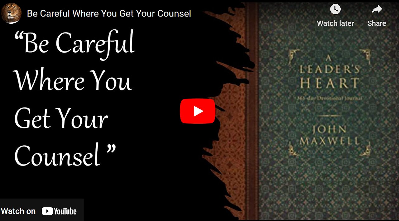 Development Class - "Be Careful Where You Get Your Counsel"