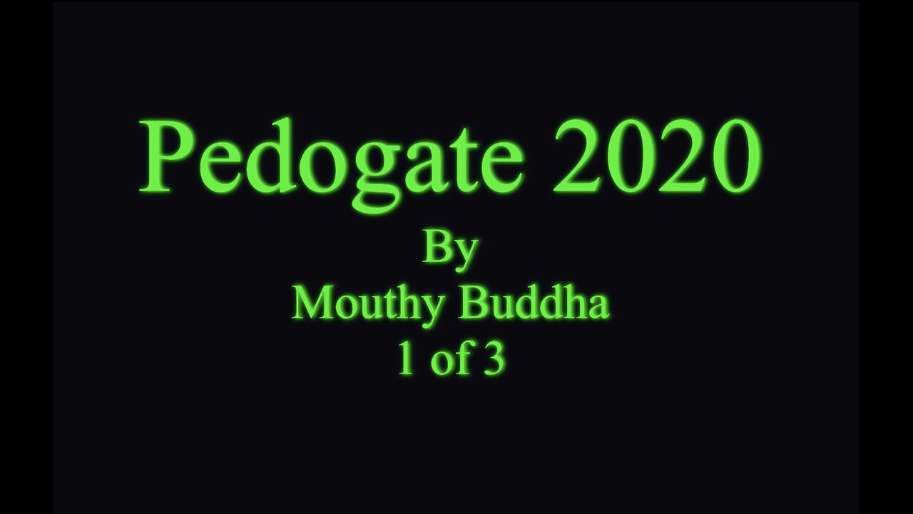 Pedogate 1/3 by Mouthy Buddha