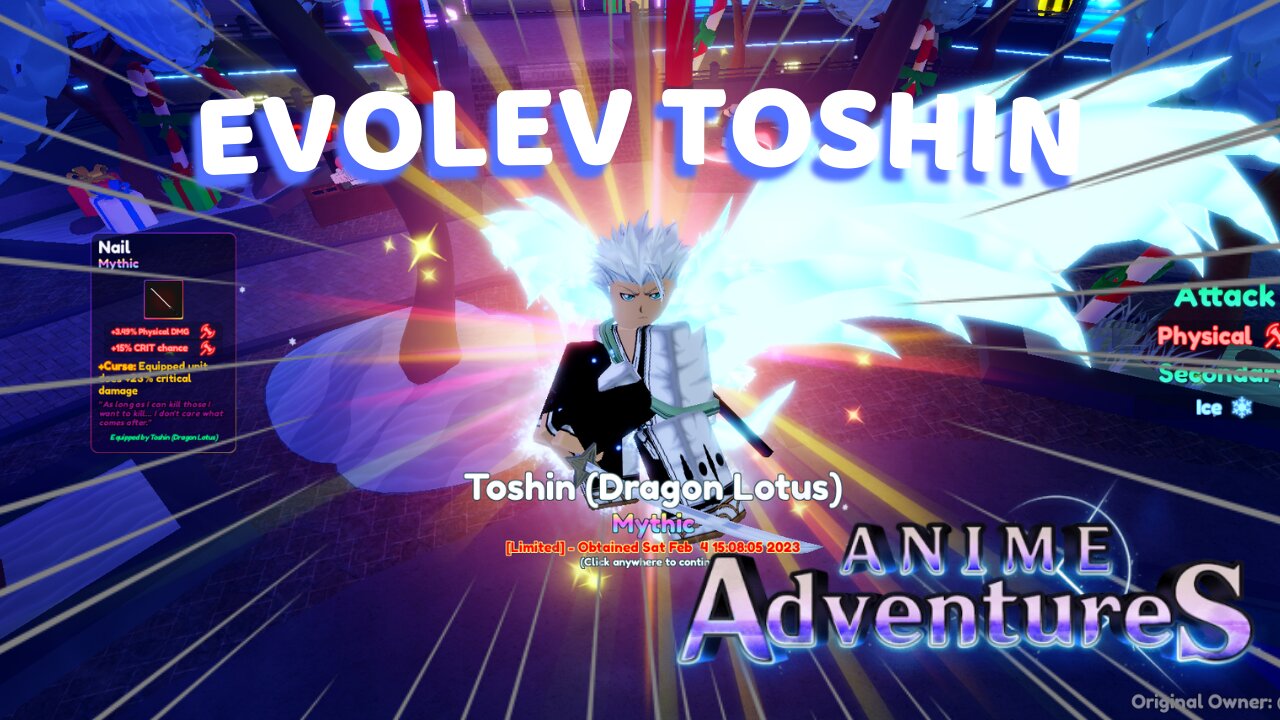 HOW TO EVOLEV TOSHIN