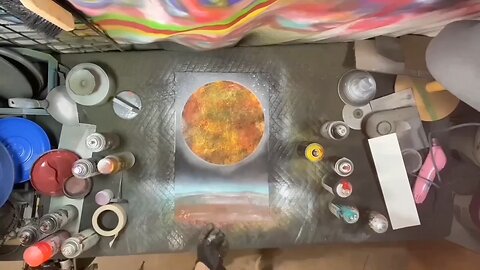 Spray paint art