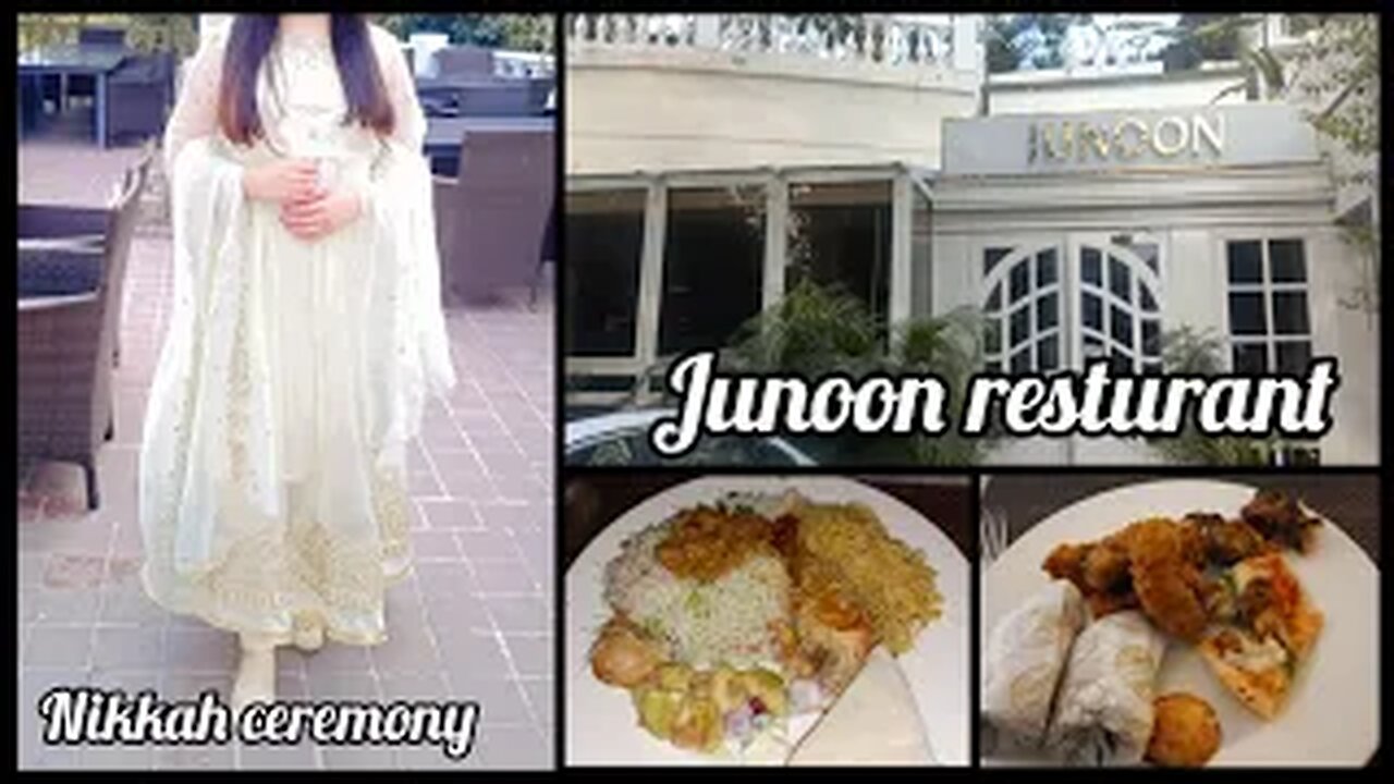 My BFF nikkah ceremony at junoon resturant | vlogs | fiza farrukh