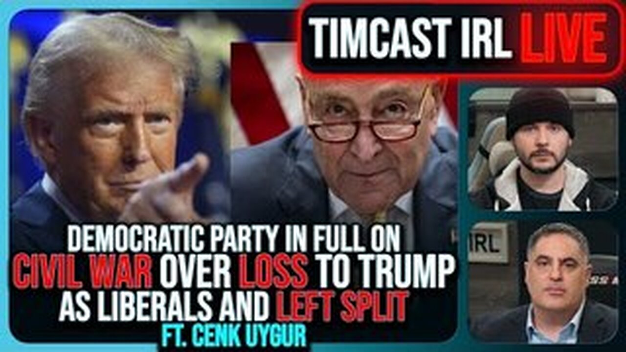 Democratic Party In CIVIL WAR Over Loss To Trump, Liberal Media BREAKS w/Cenk Uygur| Timcast IRL