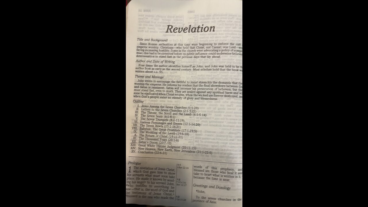 Revelation Chapters 1-3