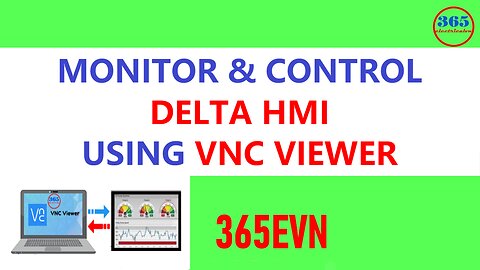 0022 - Monitor And Control HMI Delta DOP 100 Using VNC Viewer