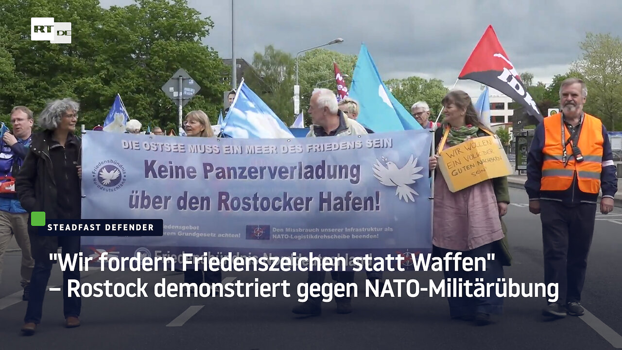 "Wir fordern Friedenszeichen statt Waffen" – Rostock demonstriert gegen NATO-Militärübung