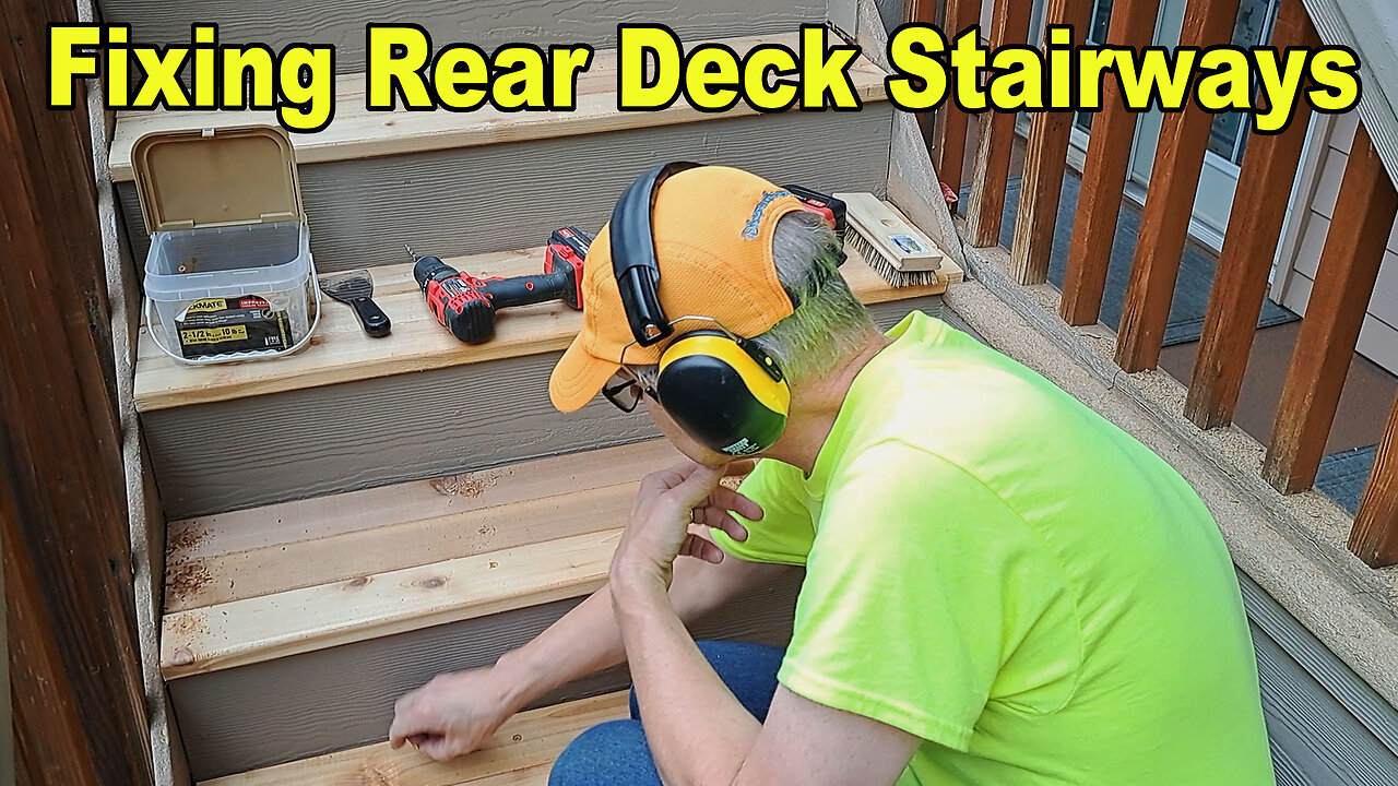 Rear Deck Stairway Tread Replacement