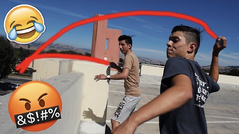 HITTING PEOPLE WITH WATER BALLOONS!!! (GONE WRONG)