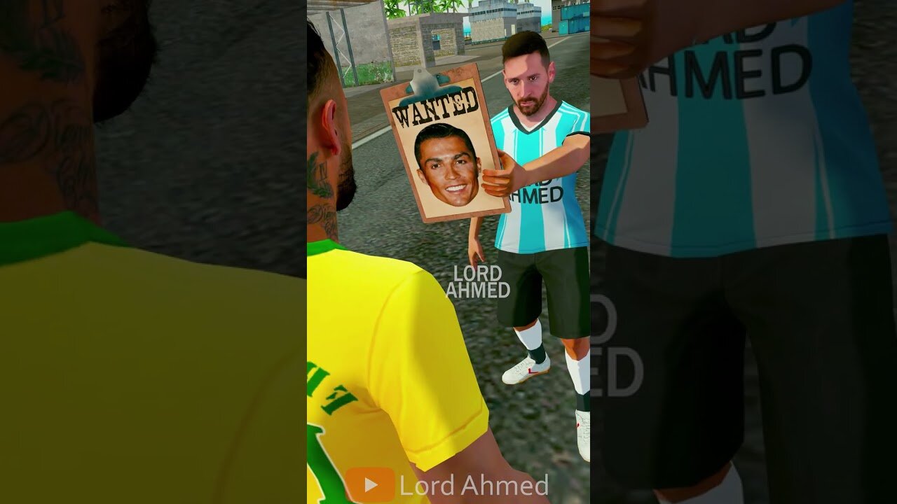 Messi 😈 Ronaldo in Danger 🥺😭 FreeFire animation