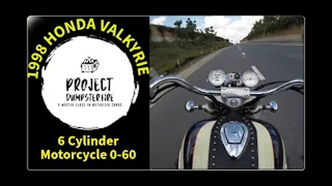 6 Cylinder Motorcycle Acceleration Run! -