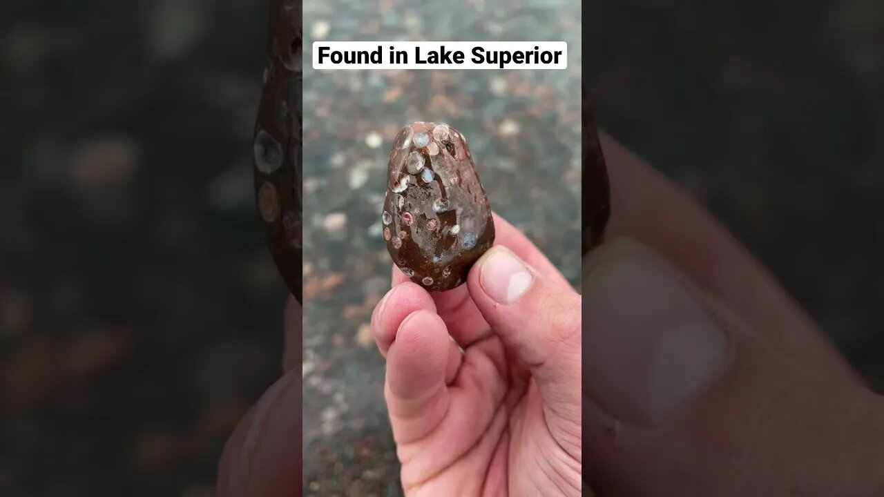 Finding High Quality Galaxy Stone (AGATE HOST ROCK) in Lake Superior #shorts