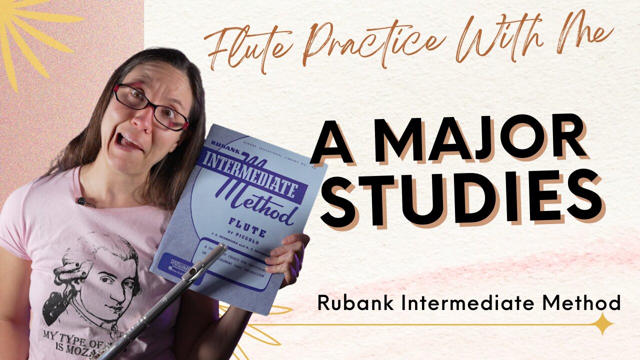 A Major Studies | Rubank Intermediate Method For Flute | Flute Practice With Me