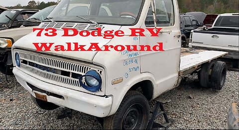 73 Dodge Van RV Junkyard Walk Around