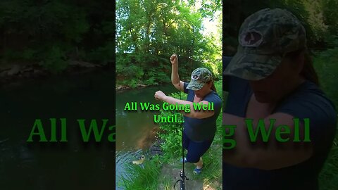 Chaos On The Creek! #shorts #fishingshorts #fishing
