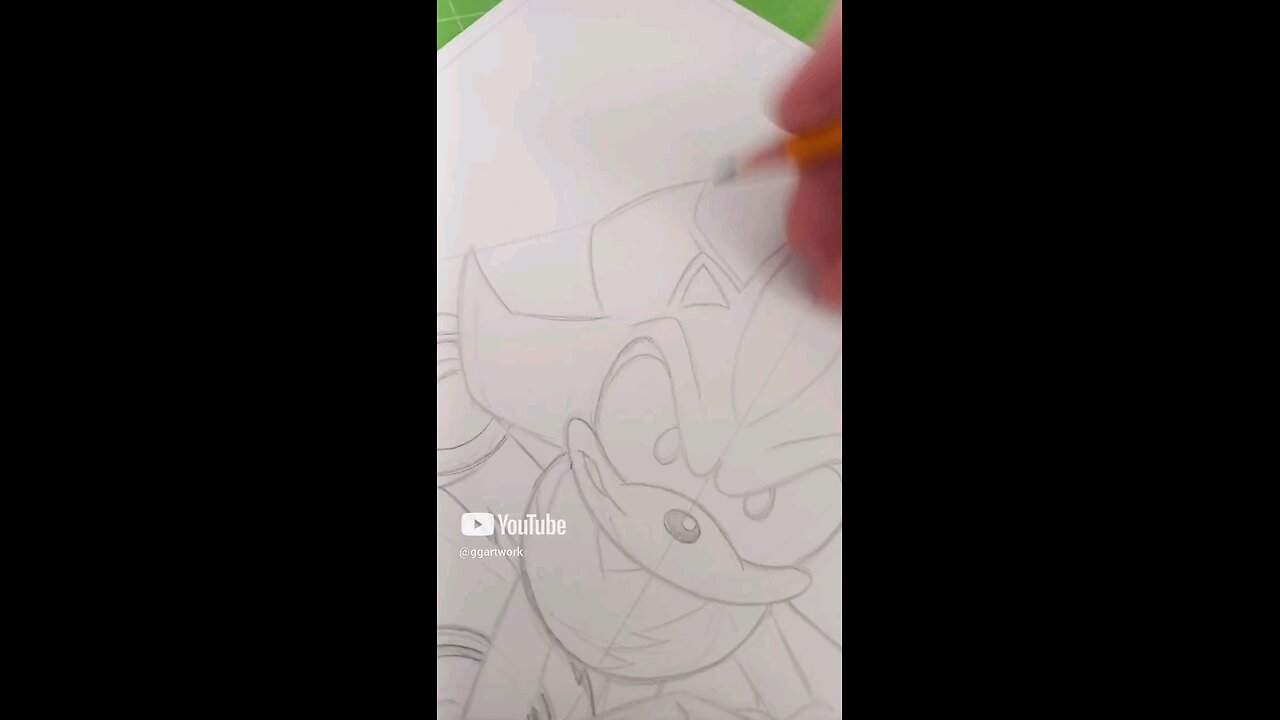 Shadow the Hedgehog! Cartoon Poster Drawing 😉