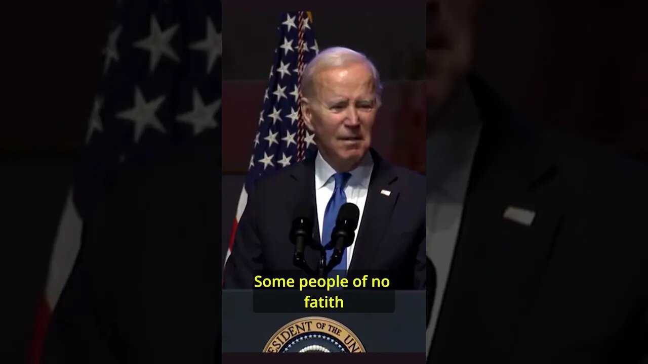 "Biden Says" People of all Face? | Subscribe for more-------}