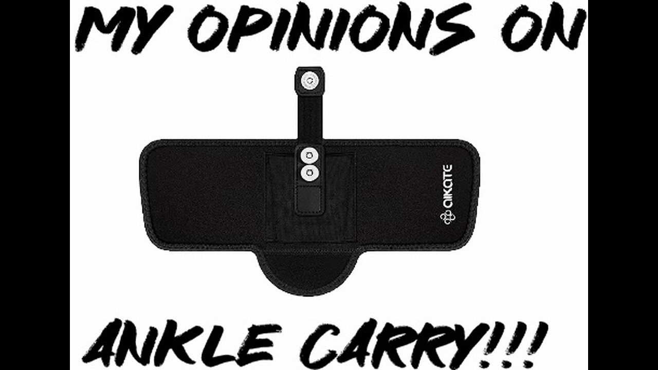 My opinions on ankle carry!!!