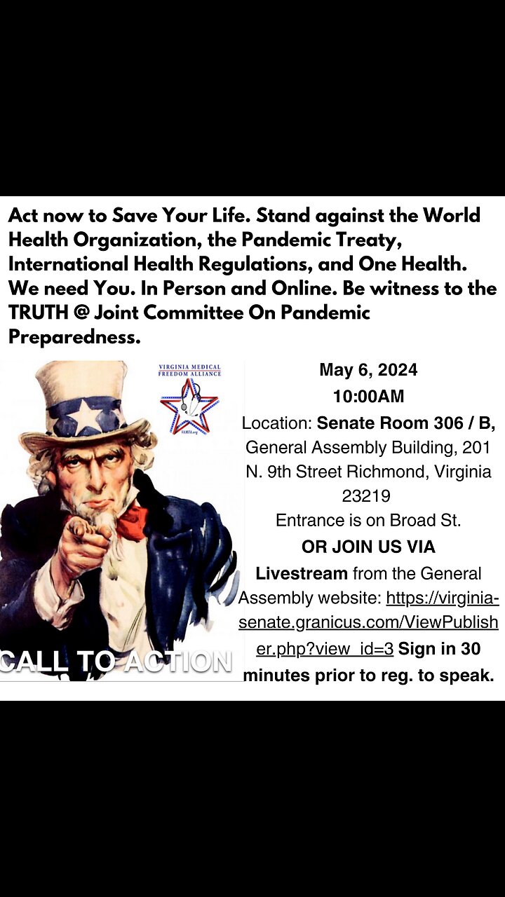 VA Joint Committee On Pandemic Preparedness May 6, 2024