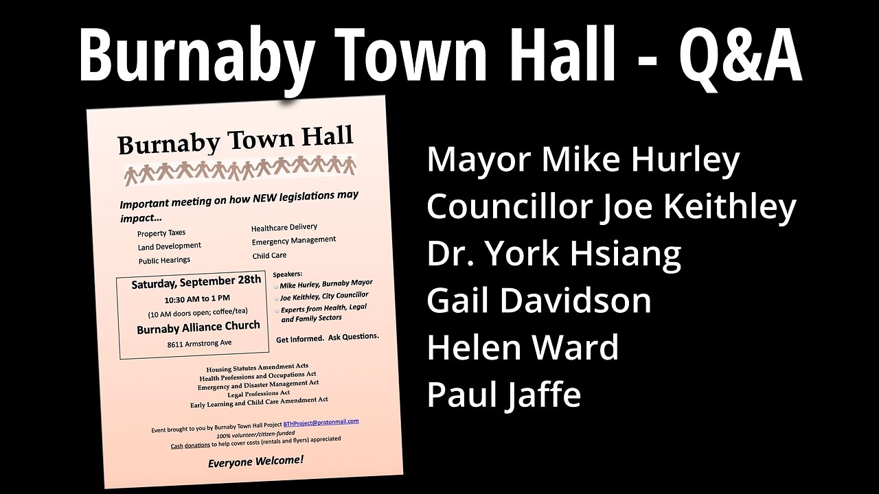 Burnaby Town Hall - Q&A