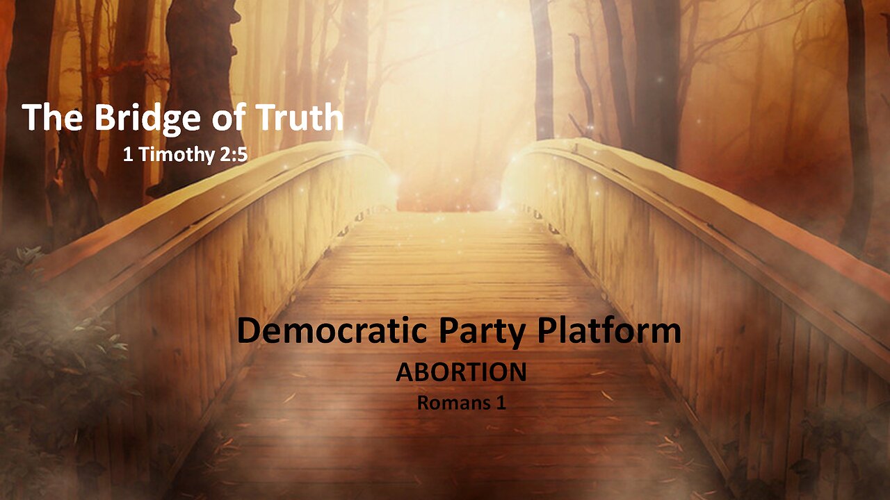 Brdige of Truth - Democratic Party Platform - Abortion - Romans 1