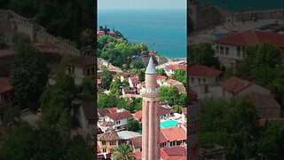 Aerial Tour of Antalya Old Town by Drone