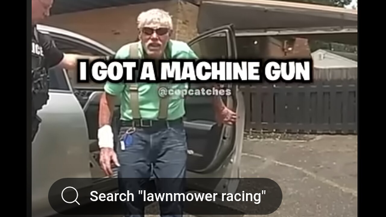 Lawnmower Man Responds To Police