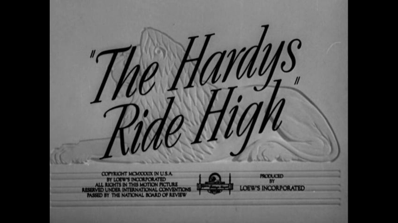 The Hardys Ride High (1939) The 6th Film in the Andy Hardy Series