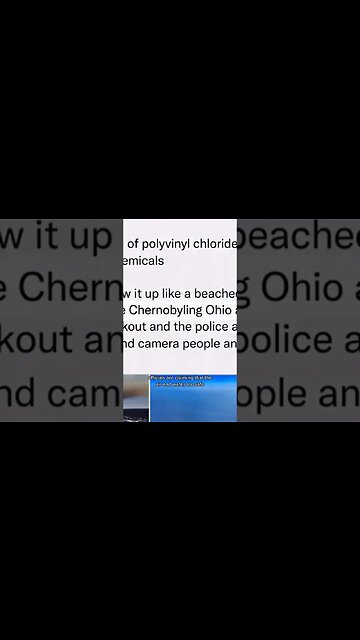 Train Derailment Disaster in East Palestine Ohio | #shorts #Ohio #Train #Chemical #watersupply