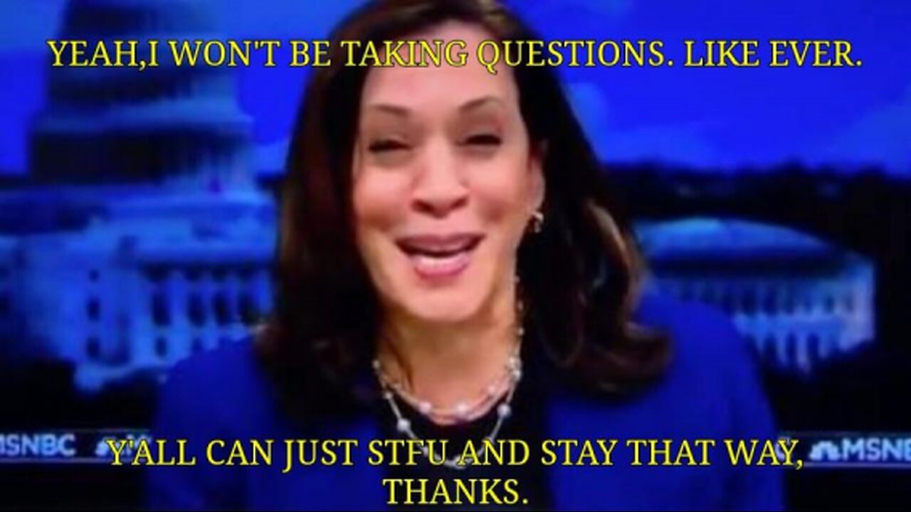 PANICKED democrat cult Kamala FIRST Interview Since Coup w Emotional Support stolen valor tampon tim