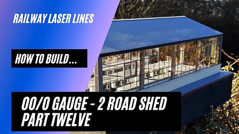 Railway Laser Lines | How To Build | Two Road Shed | Part 12 - Gutters, Internal Door Frames & Doors