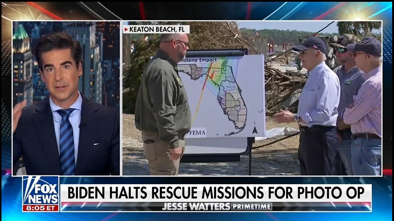 Watters: Biden Halts Rescue Missions For Photo Op