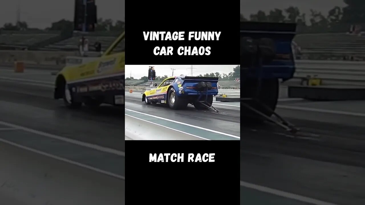 Vintage Nitro Funny Car Chaos Match Race Madness! #shorts