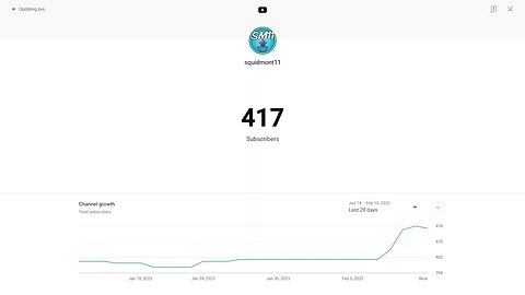 Day 3 of Streaming my Subscriber Count