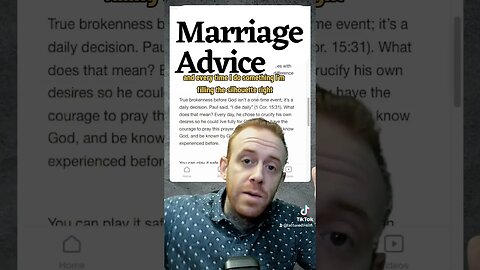 Marriage ADVICE for Couples that should also apply to GOD. #marriage #couple #couplegoals #love