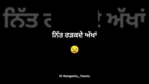 NEVER FOLD | SIDHU MOOSEWALA | RAMGARHIA__TWEETS | BLACK BACKGROUND STATUS