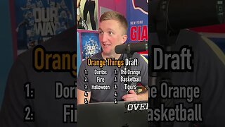 The ORANGE THINGS Draft!! Comment Who You Think Won! #shorts #orange #color #draft #funny #podcast